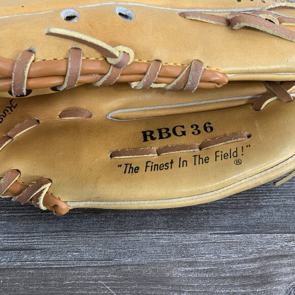 RAWLINGS KEN GRIFFEY JR RBG36 RIGHT-HANDED THROW 12½ “ BASKET-WEB BALL GLOVE - Picture 2 of 9